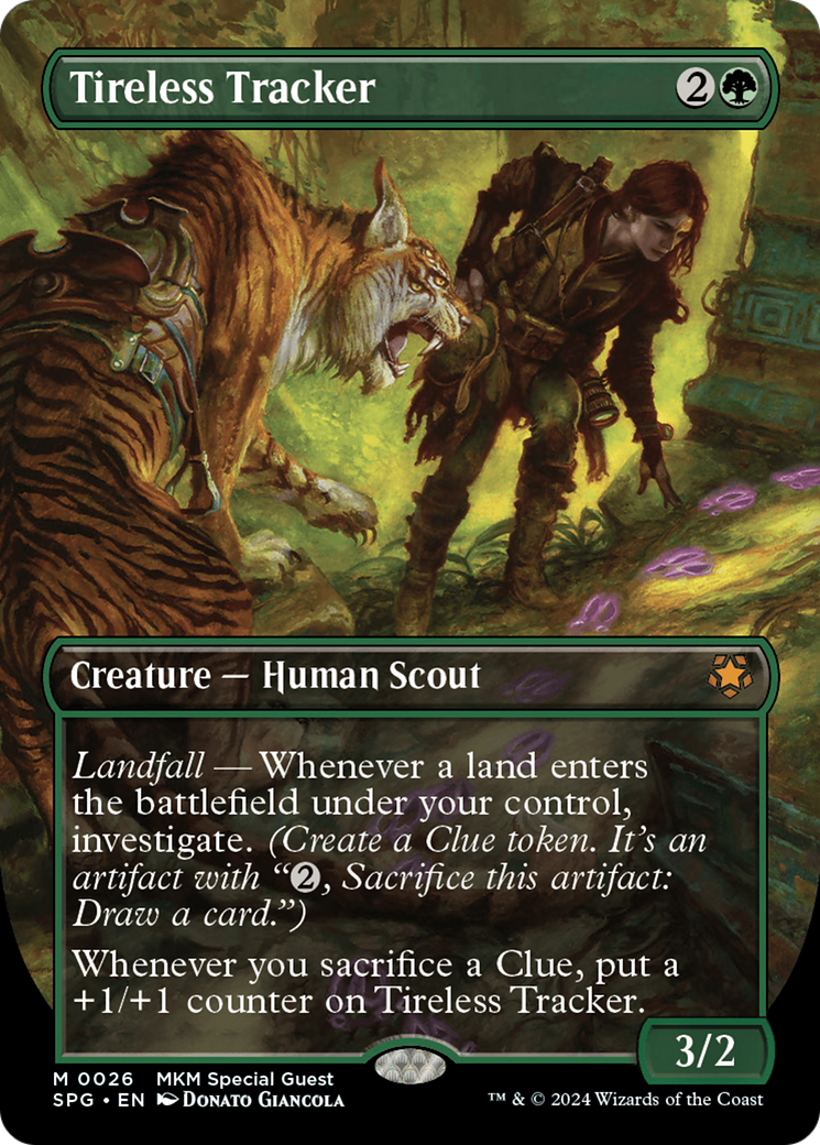 Tireless Tracker (Borderless) (SPG-026) - Special Guests - Magic The Gathering