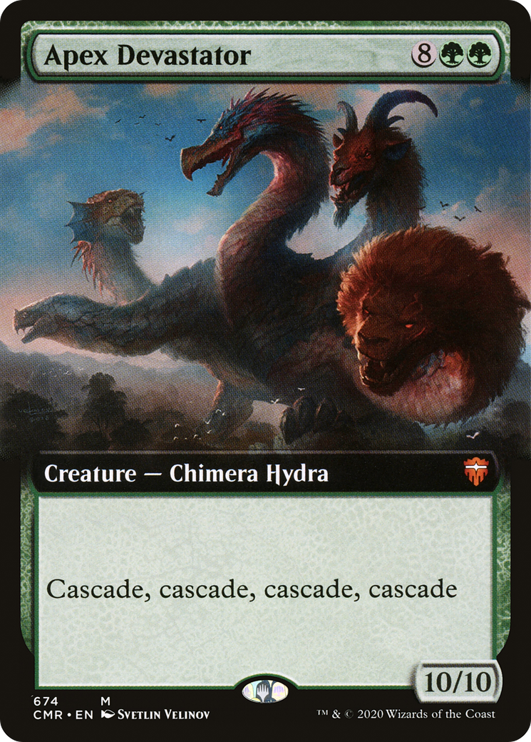 FOIL Apex Devastator (Extended Art) (CMR-674) - Commander Legends - Magic The Gathering