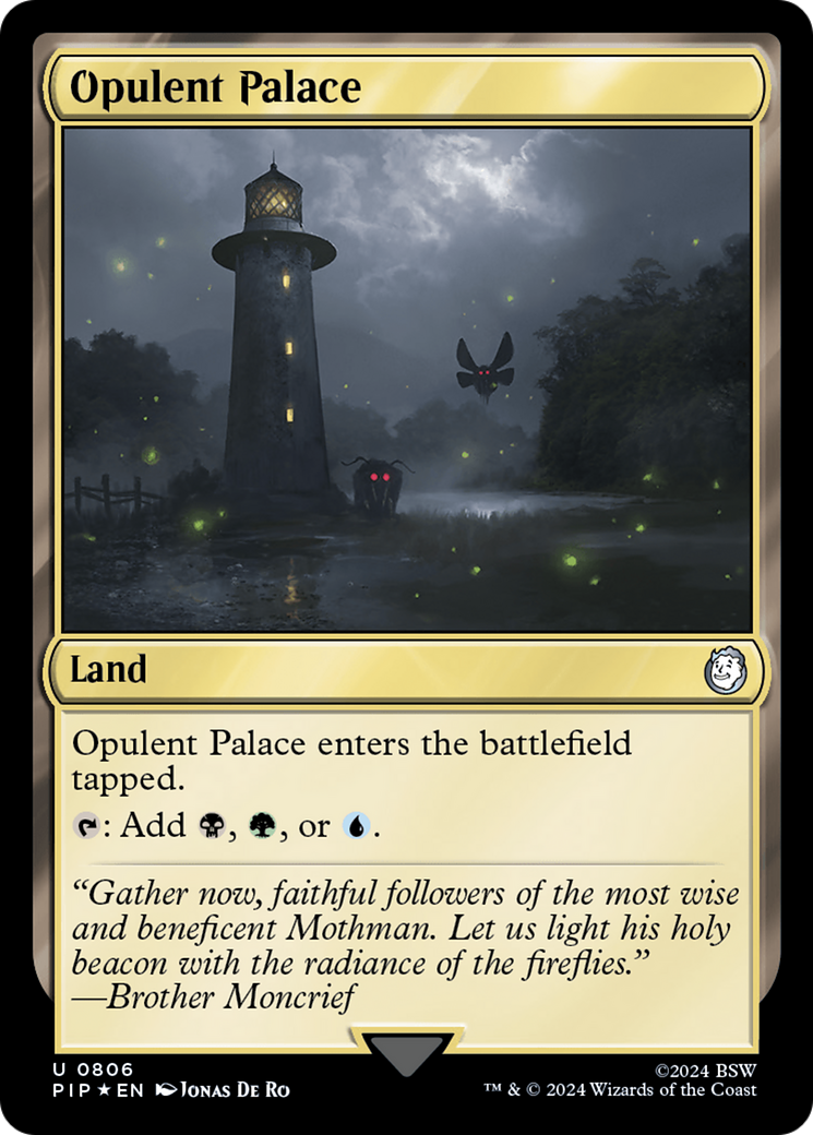 FOIL Opulent Palace (Surge Foil) (PIP-806) - Fallout - Magic The Gathering