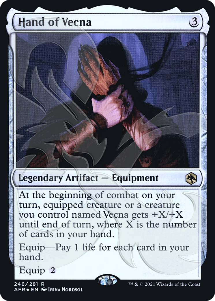 FOIL Hand of Vecna (AFR&-246) - Adventures in the Forgotten Realms Promos - Magic The Gathering