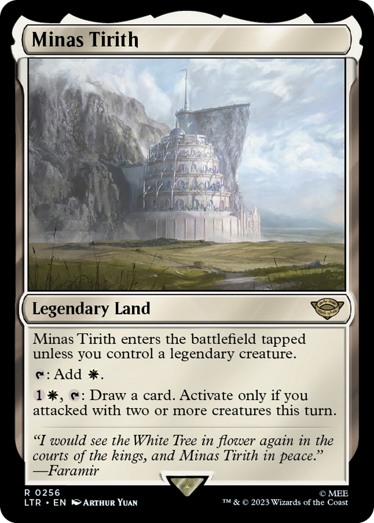 FOIL Minas Tirith (LTR-256) - The Lord of the Rings: Tales of Middle-earth - Magic The Gathering