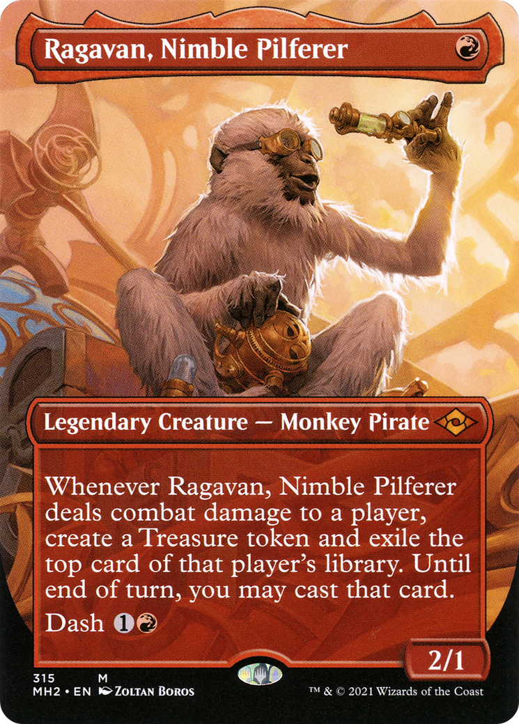 Ragavan, Nimble Pilferer (Borderless) (MH2-315) - Modern Horizons 2 - Magic The Gathering