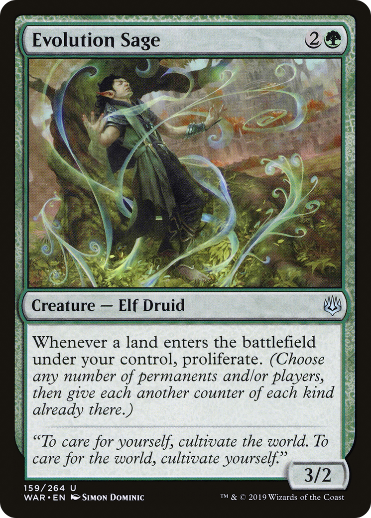 FOIL Evolution Sage (WAR-159) - War of the Spark - Magic The Gathering