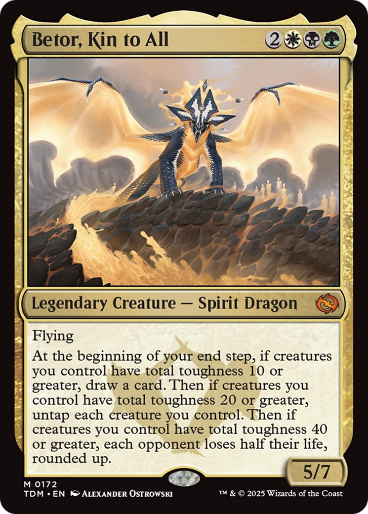 Betor, Kin to All (TDM-172) - Tarkir: Dragonstorm - Magic The Gathering