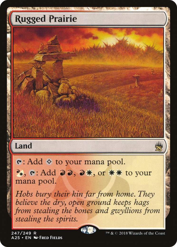 FOIL Rugged Prairie (A25-247) - Masters 25 - Magic The Gathering