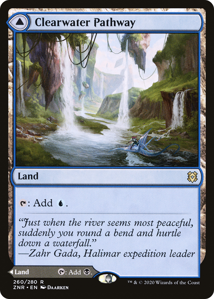 Clearwater Pathway (ZNR-260) - Zendikar Rising - Magic The Gathering