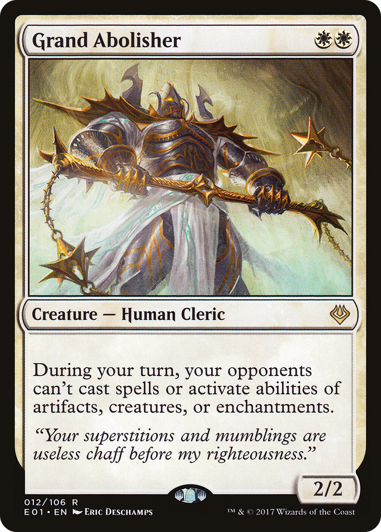 Grand Abolisher (AC2-012) - Archenemy: Nicol Bolas - Magic The Gathering