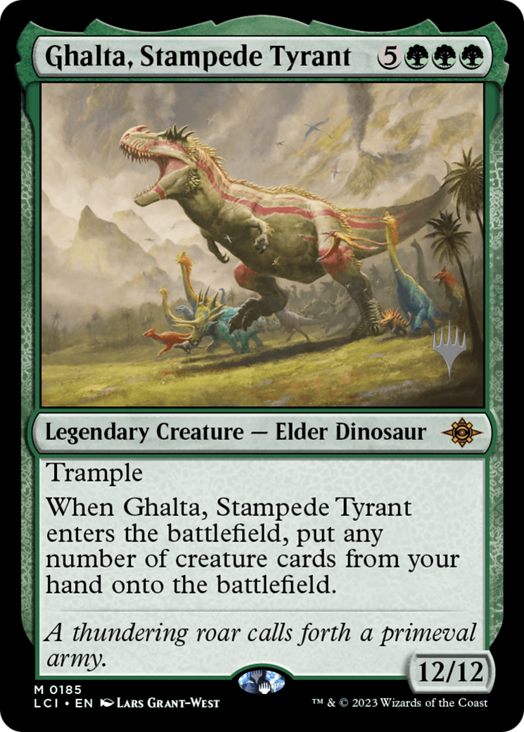 Ghalta, Stampede Tyrant (PPLCI-185P) - The Lost Caverns of Ixalan Promos - Magic The Gathering