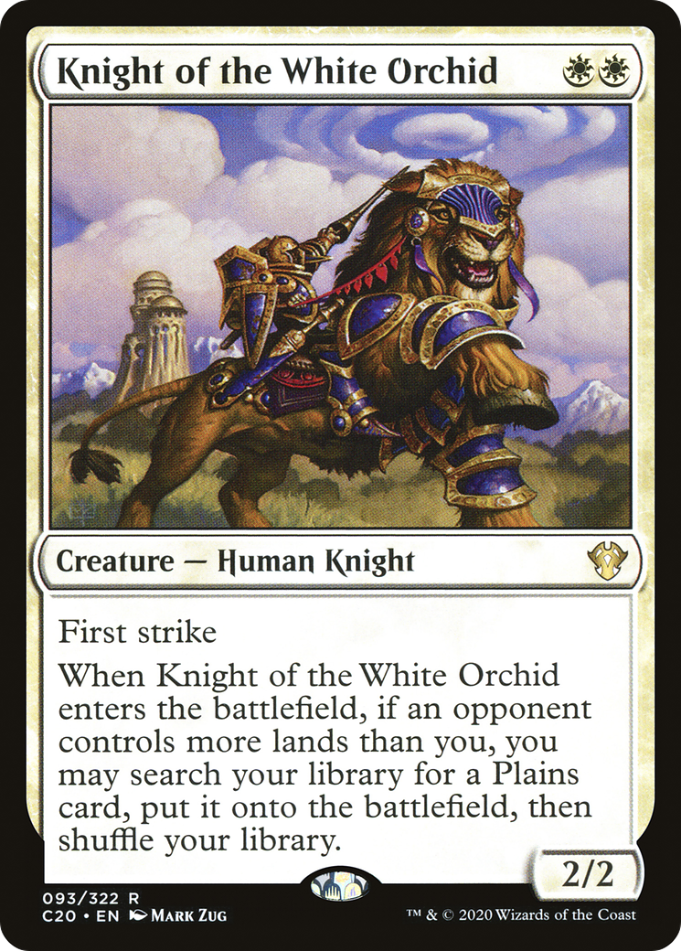 Knight of the White Orchid (C20-093) - Commander 2020 - Magic The Gathering