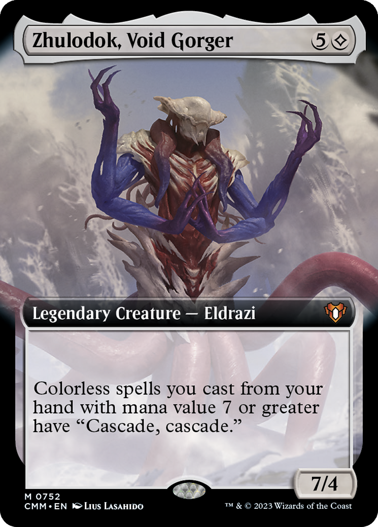 FOIL Zhulodok, Void Gorger (Extended Art) (CMM-752) - Commander Masters - Magic The Gathering