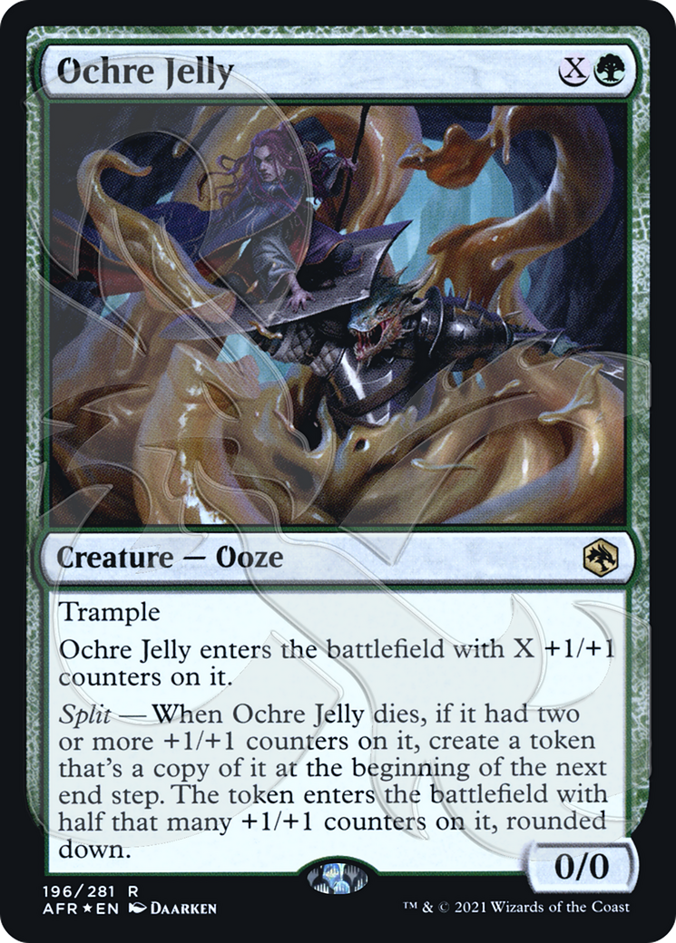 FOIL Ochre Jelly (AFR&-196A) - Adventures in the Forgotten Realms Promos - Magic The Gathering
