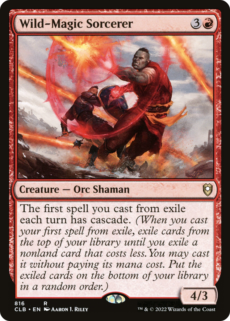 Wild-Magic Sorcerer (CLB-816) - Commander Legends: Battle for Baldur's Gate - Magic The Gathering