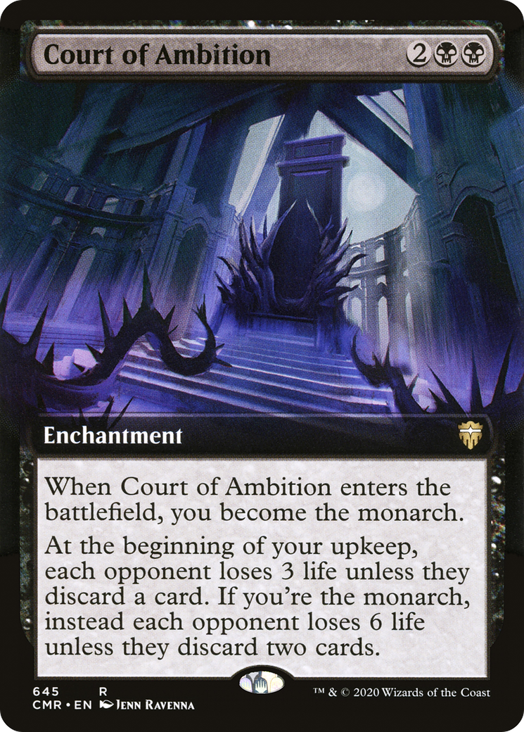 FOIL Court of Ambition (Extended Art) (CMR-645) - Commander Legends - Magic The Gathering