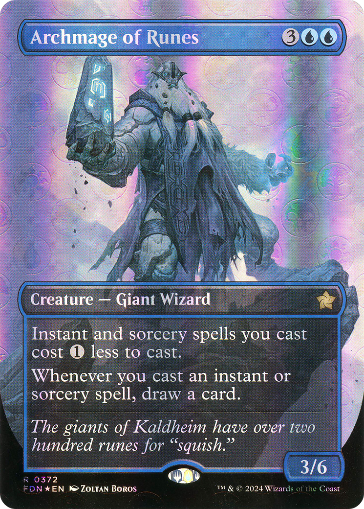 FOIL Archmage of Runes (FDN-372) - Foundations - Magic The Gathering