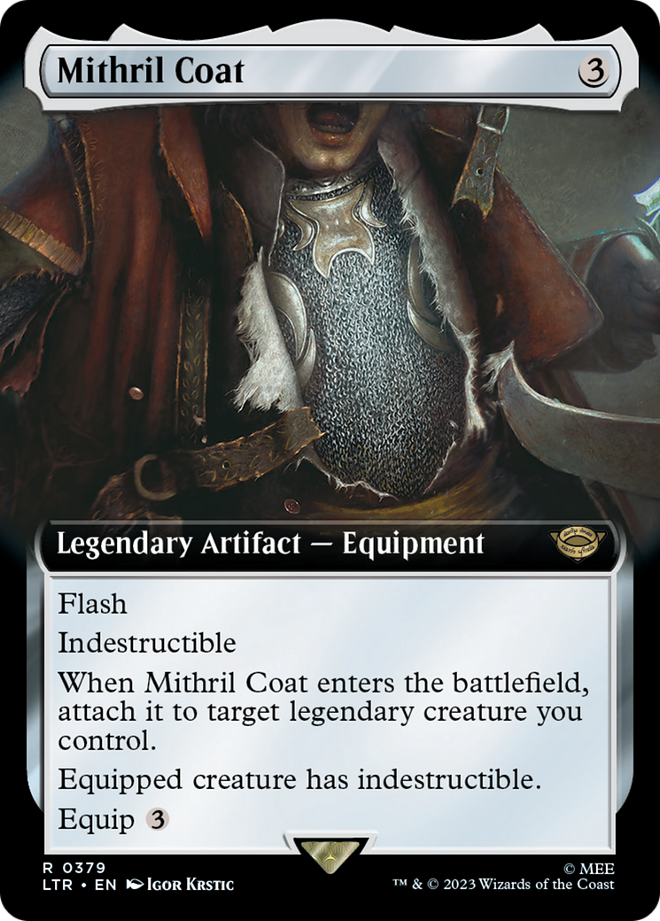 Mithril Coat (Extended Art) (LTR-379) - The Lord of the Rings: Tales of Middle-earth - Magic The Gathering