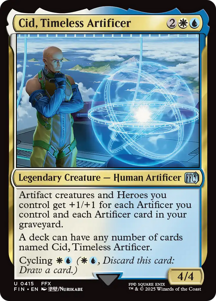 FOIL Cid, Timeless Artificer (0415) (FIN-415) - FINAL FANTASY - Magic The Gathering