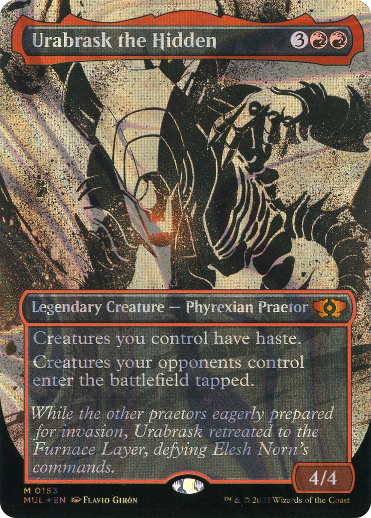 FOIL Urabrask the Hidden (Halo Foil) (MUL-153) - Multiverse Legends - Magic The Gathering