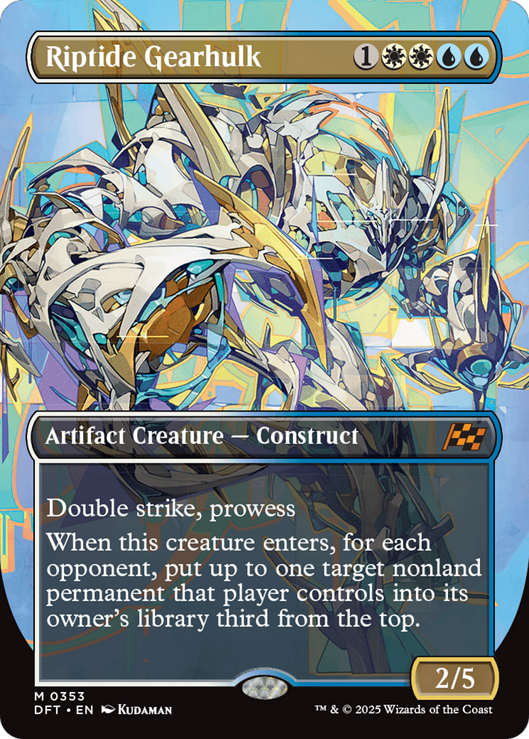 FOIL Riptide Gearhulk (DFT-353) - Aetherdrift - Magic The Gathering