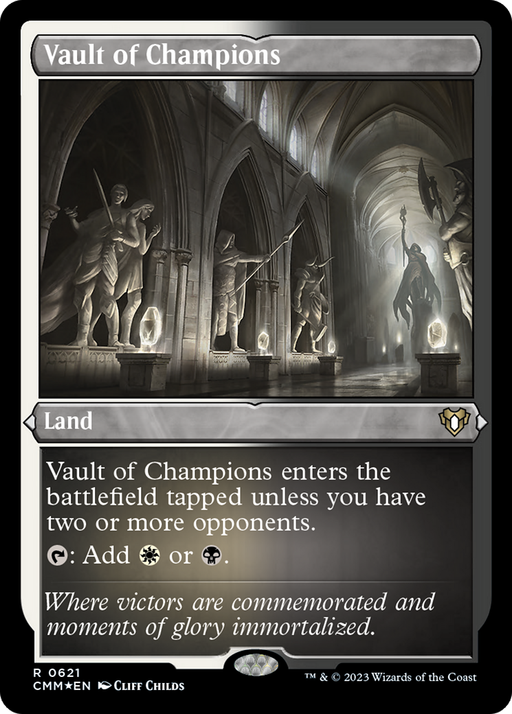 ETCHED FOIL Vault of Champions (CMM-621) - Commander Masters - Magic The Gathering