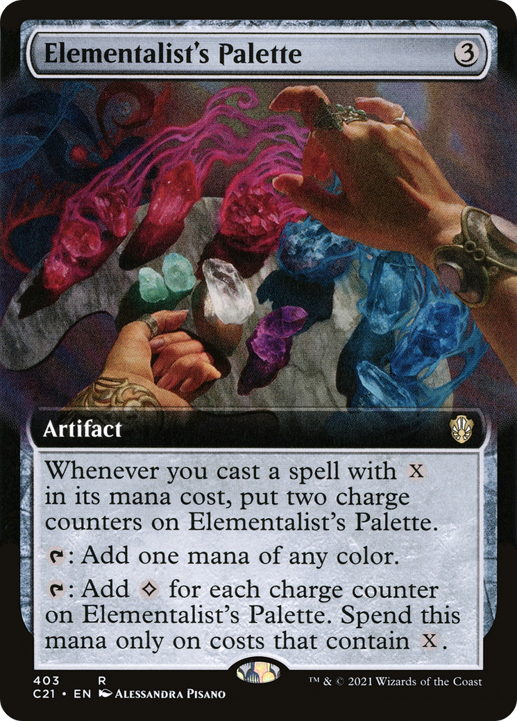 Elementalist's Palette (Extended Art) (C21-403) - Commander 2021 - Magic The Gathering