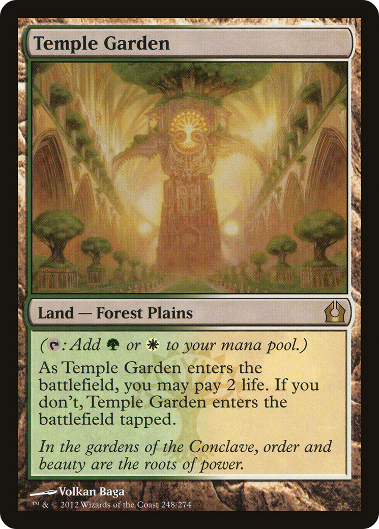 Temple Garden (RTR-248) - Return to Ravnica - Magic The Gathering
