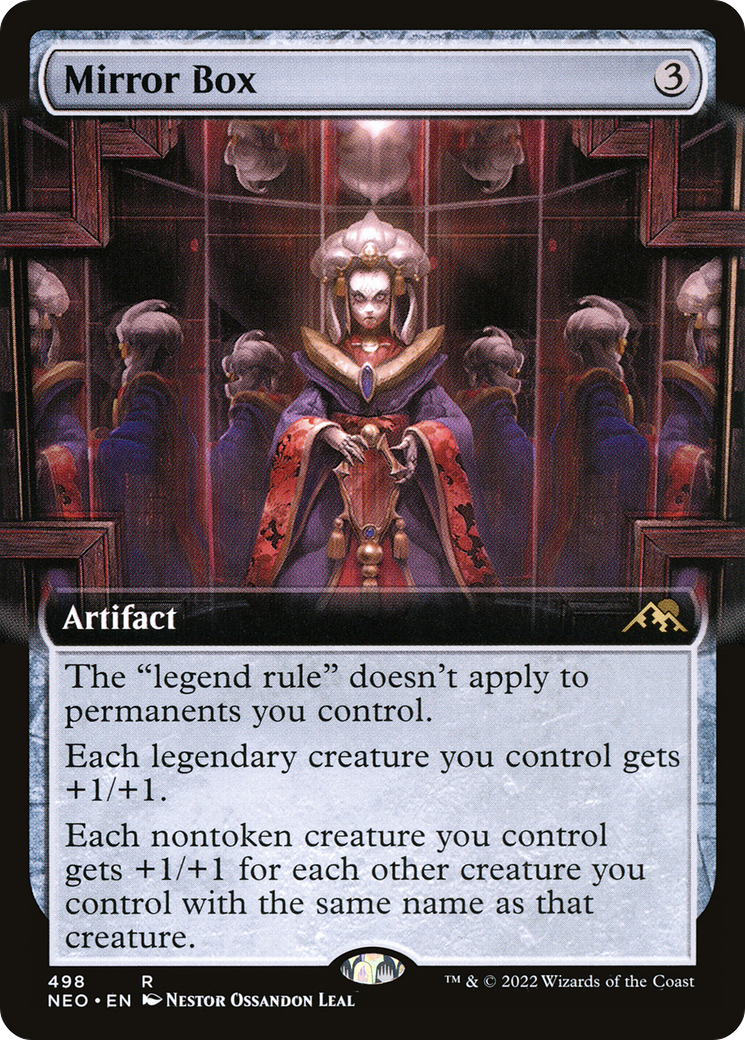 Mirror Box (Extended Art) (NEO-498) - Kamigawa: Neon Dynasty - Magic The Gathering