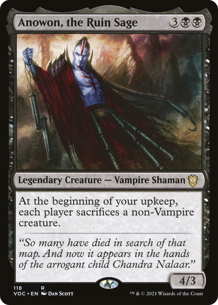 Anowon, the Ruin Sage (VOC-118) - Crimson Vow Commander - Magic The Gathering