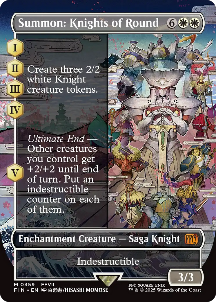 FOIL Summon: Knights of Round (FIN-359) - FINAL FANTASY - Magic The Gathering
