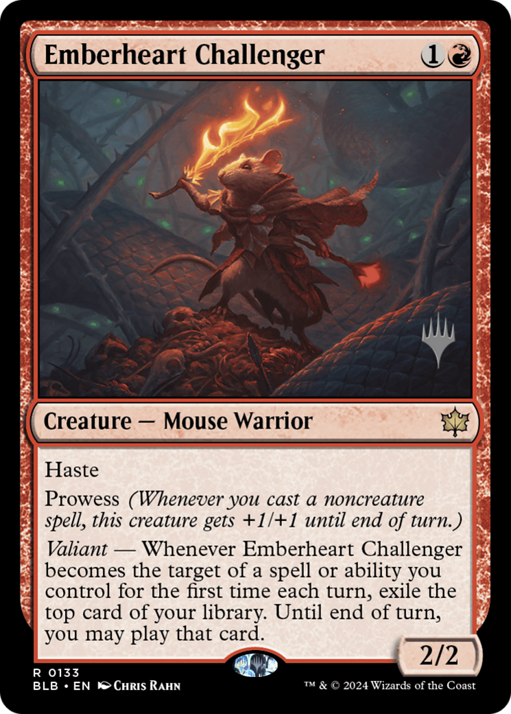 Emberheart Challenger (PPBLB-133) - Bloomburrow Promos - Magic The Gathering