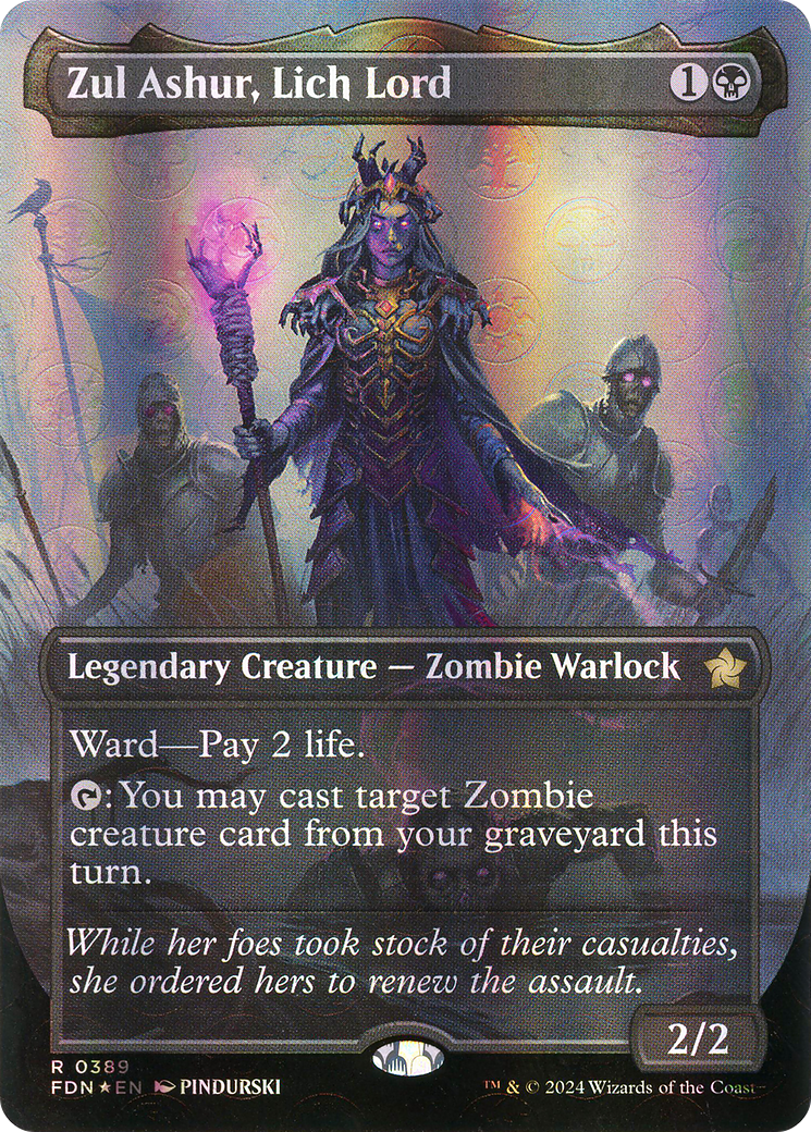 FOIL Zul Ashur, Lich Lord (FDN-389) - Foundations - Magic The Gathering