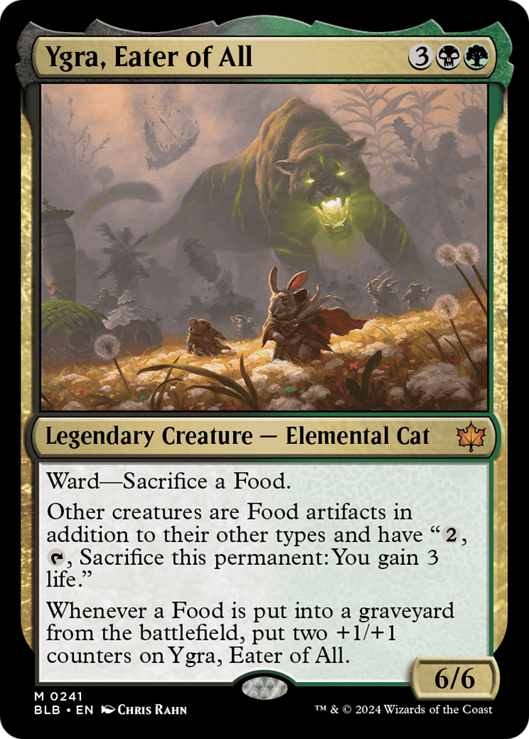 FOIL Ygra, Eater of All (BLB-241) - Bloomburrow - Magic The Gathering