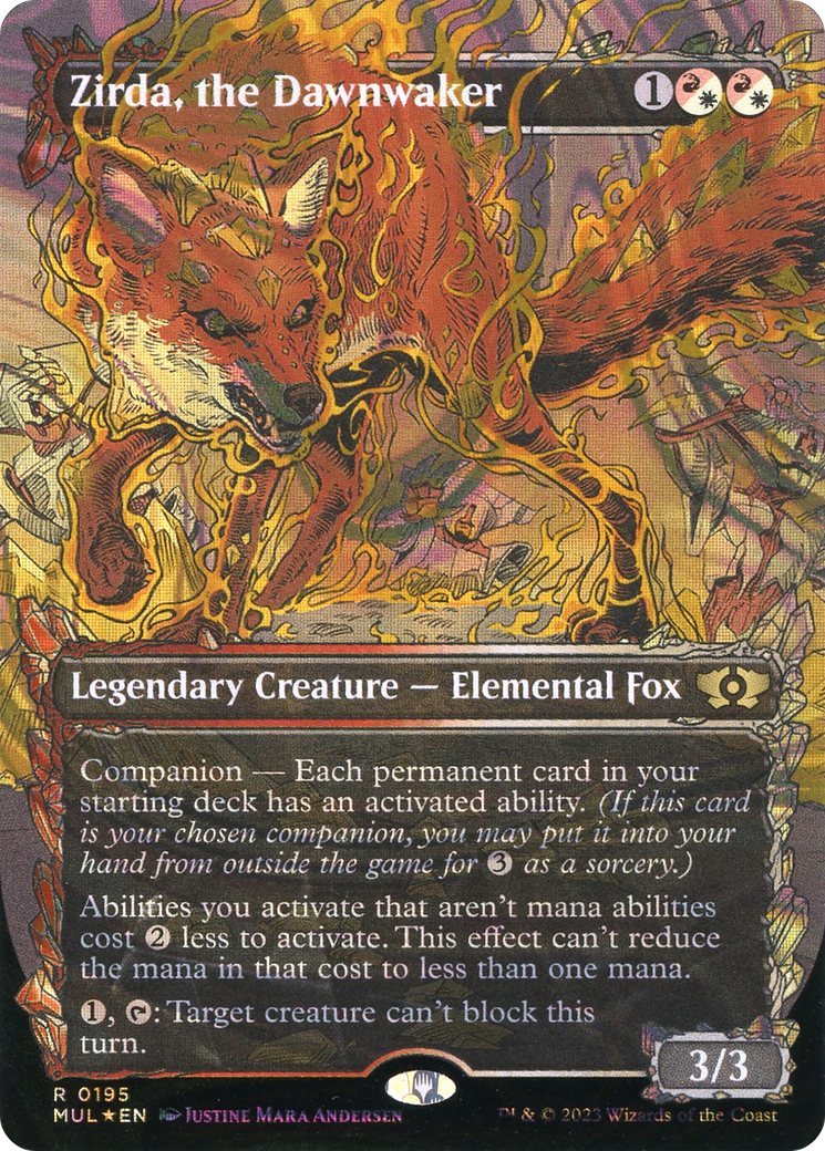 FOIL Zirda, the Dawnwaker (Halo Foil) (MUL-195) - Multiverse Legends - Magic The Gathering