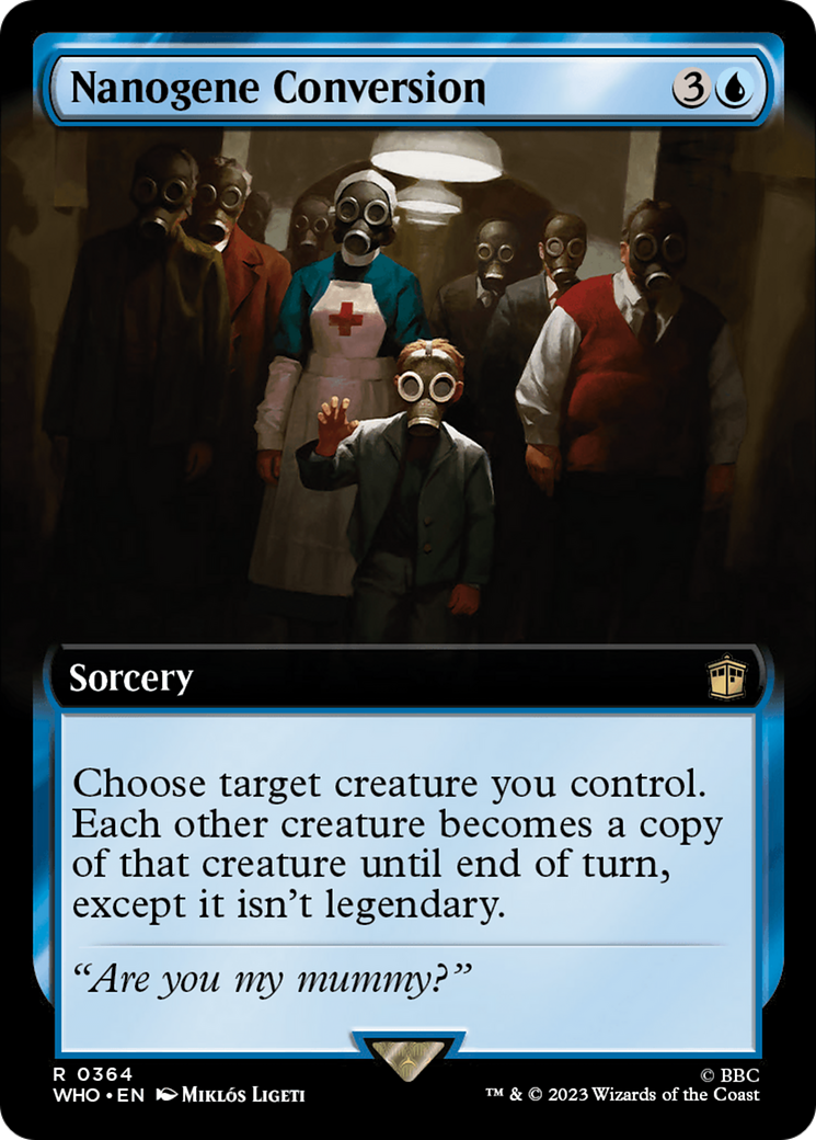 FOIL Nanogene Conversion (Extended Art) (WHO-364) - Doctor Who - Magic The Gathering