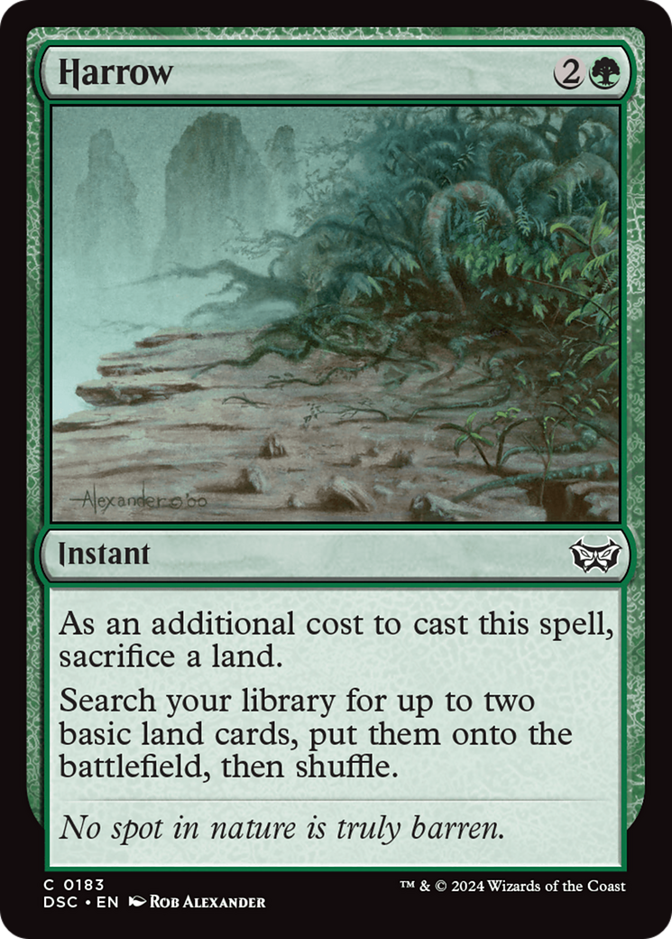 Harrow (DSC-183) - Duskmourn: House of Horror Commander - Magic The Gathering