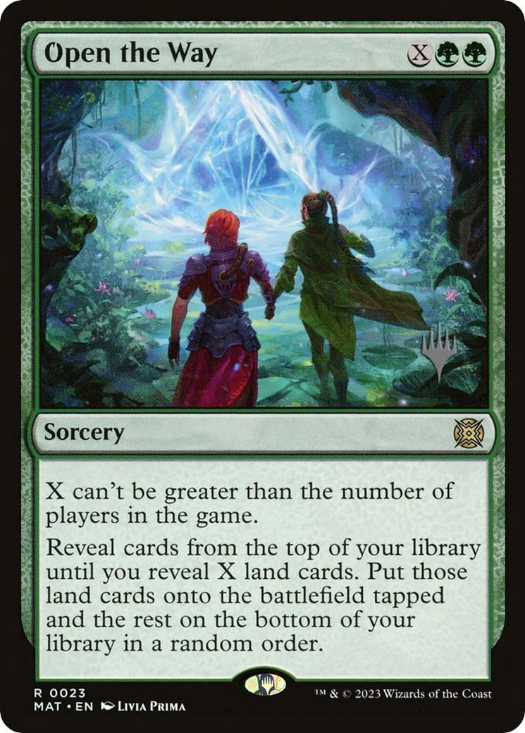 Open the Way (PPMKM-23P) - March of the Machine: The Aftermath Promos - Magic The Gathering