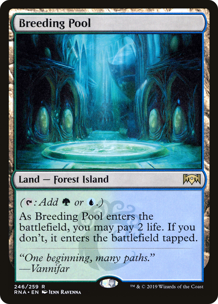 FOIL Breeding Pool (RNA-246) - Ravnica Allegiance - Magic The Gathering