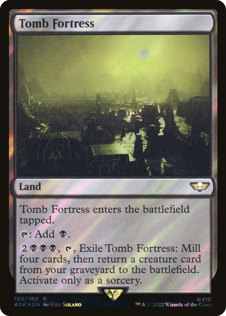 FOIL Tomb Fortress (Surge Foil) (40K-168) - Warhammer 40,000 Commander - Magic The Gathering