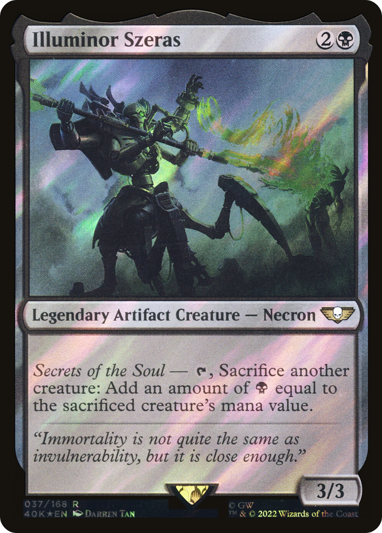 FOIL Illuminor Szeras (Surge Foil) (40K-037) - Warhammer 40,000 Commander - Magic The Gathering