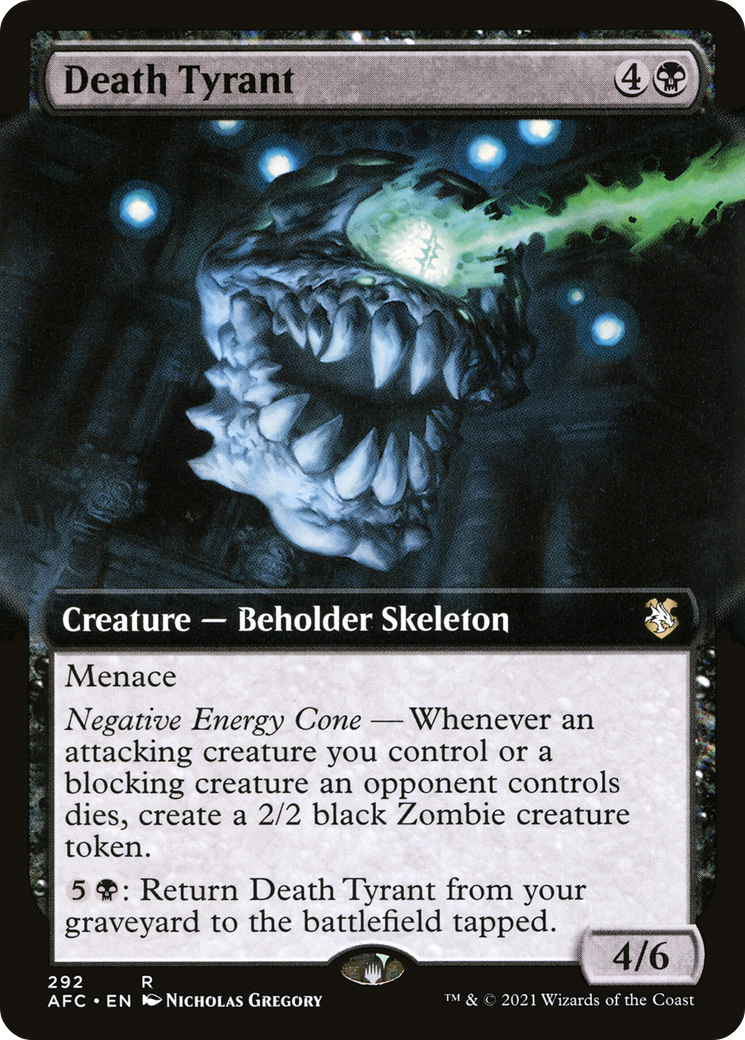 Death Tyrant (Extended Art) (AFC-292) - Forgotten Realms Commander - Magic The Gathering