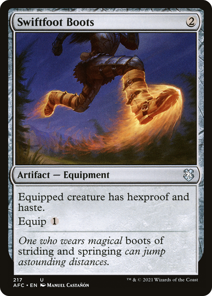Swiftfoot Boots (AFC-217) - Forgotten Realms Commander - Magic The Gathering