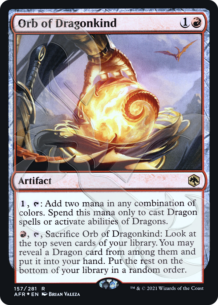FOIL Orb of Dragonkind (AFR&-157A) - Adventures in the Forgotten Realms Promos - Magic The Gathering