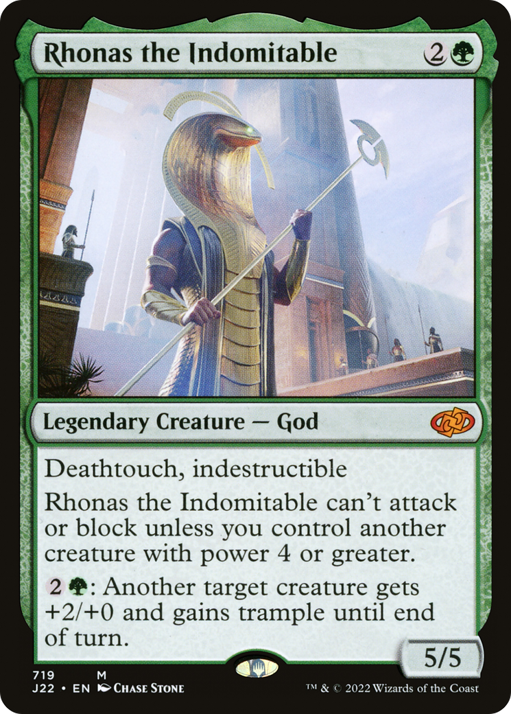 Rhonas the Indomitable (J22-719) - Jumpstart 2022 - Magic The Gathering