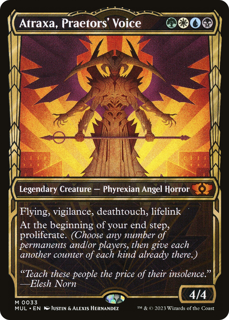 FOIL Atraxa, Praetors' Voice (MUL-033) - Multiverse Legends - Magic The Gathering