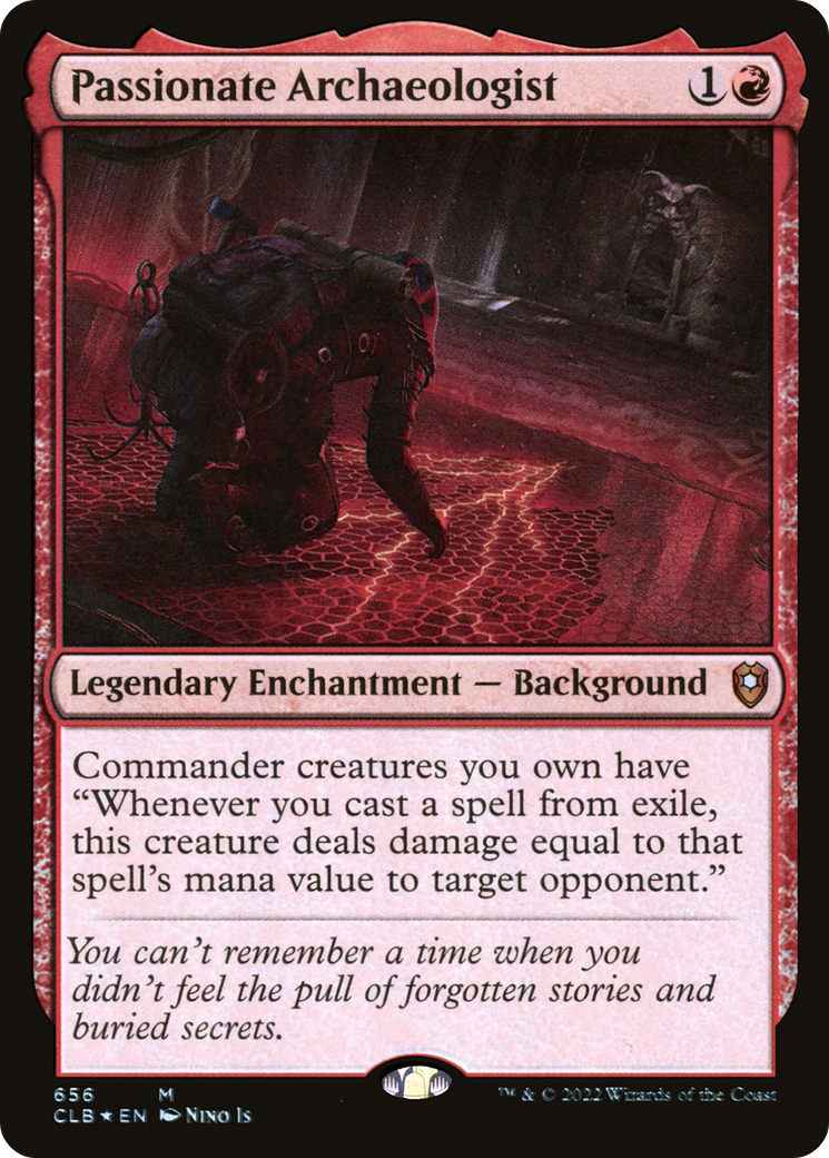 FOIL Passionate Archaeologist (CLB-656) - Commander Legends: Battle for Baldur's Gate - Magic The Gathering
