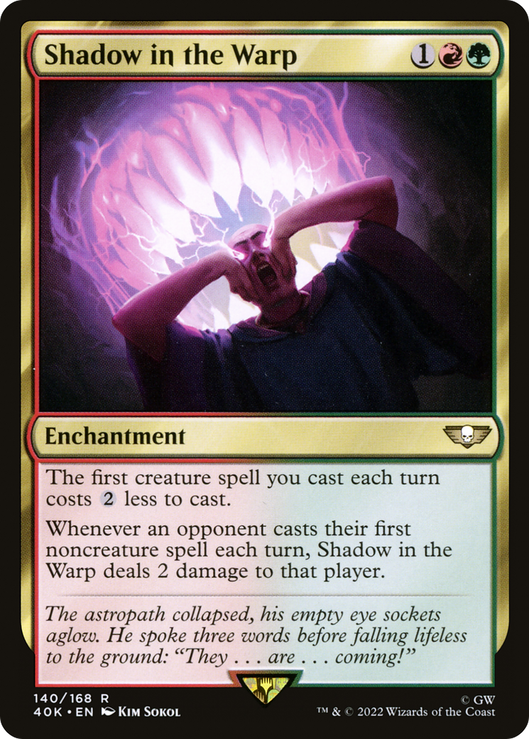 Shadow in the Warp (40K-140) - Warhammer 40,000 Commander - Magic The Gathering