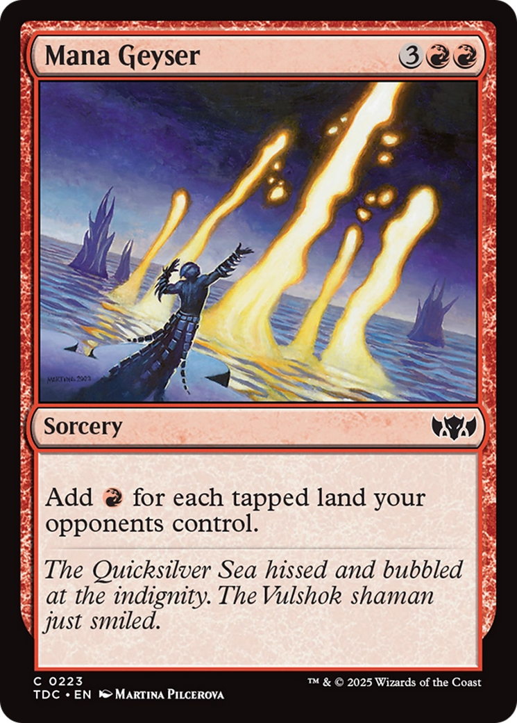 Mana Geyser (TDC-223) - Commander: Tarkir: Dragonstorm - Magic The Gathering