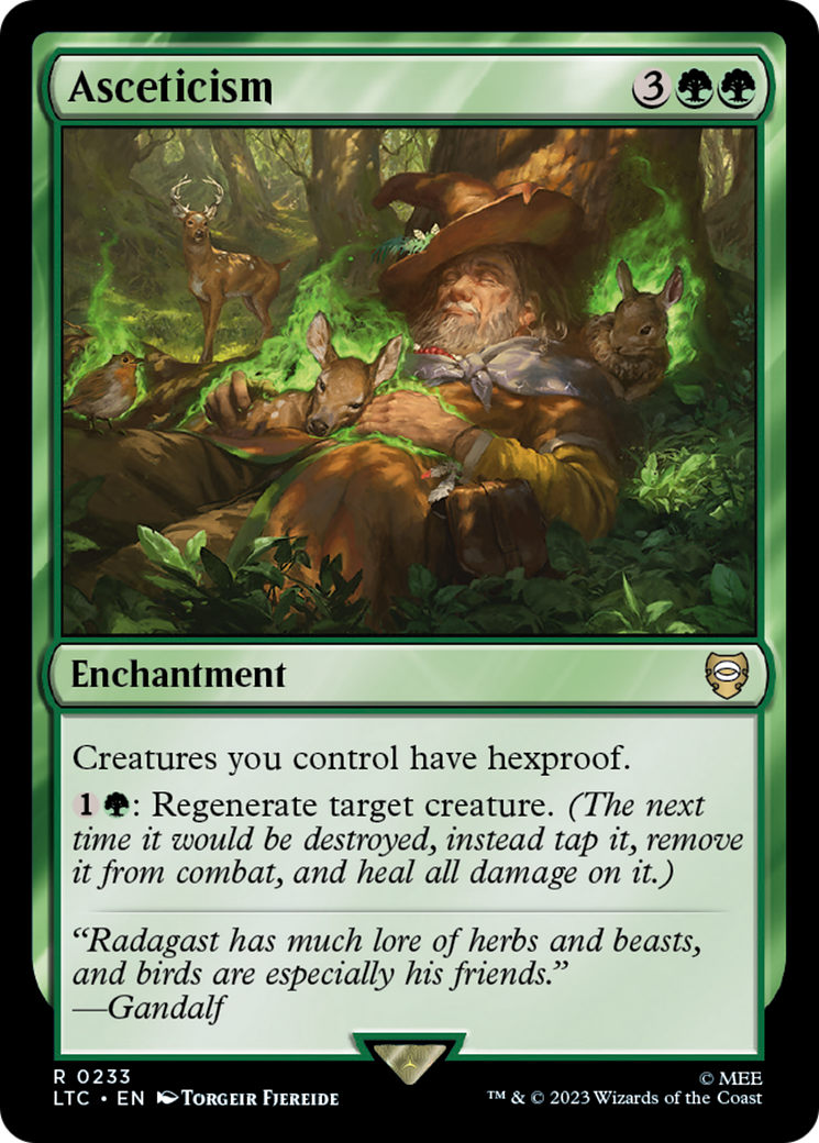 Asceticism (LTC-233) - Tales of Middle-earth Commander - Magic The Gathering