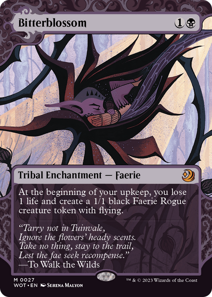 Bitterblossom (WOT-027) - Wilds of Eldraine: Enchanting Tales - Magic The Gathering