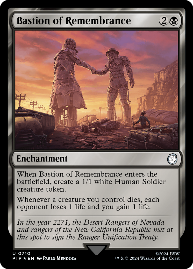 FOIL Bastion of Remembrance (Surge Foil) (PIP-710) - Fallout - Magic The Gathering