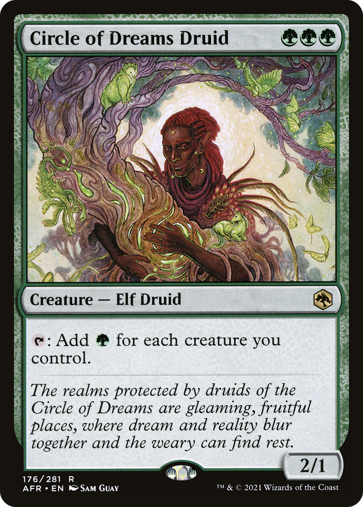 Circle of Dreams Druid (AFR-176) - Adventures in the Forgotten Realms - Magic The Gathering